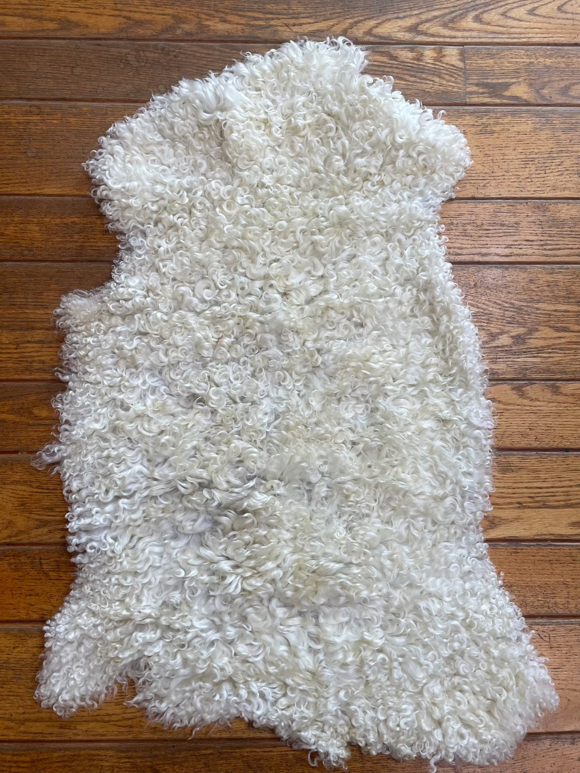 White Wensleydale Sheepskin #16-20