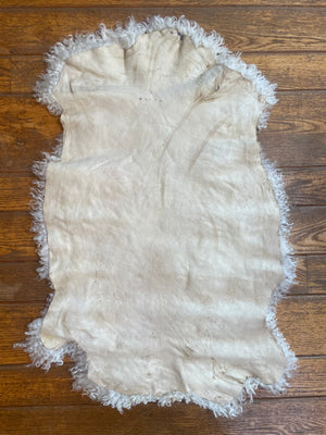 White Wensleydale Sheepskin 16-29