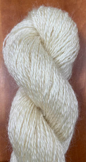 White Wensleydale Yarn - Lace Weight