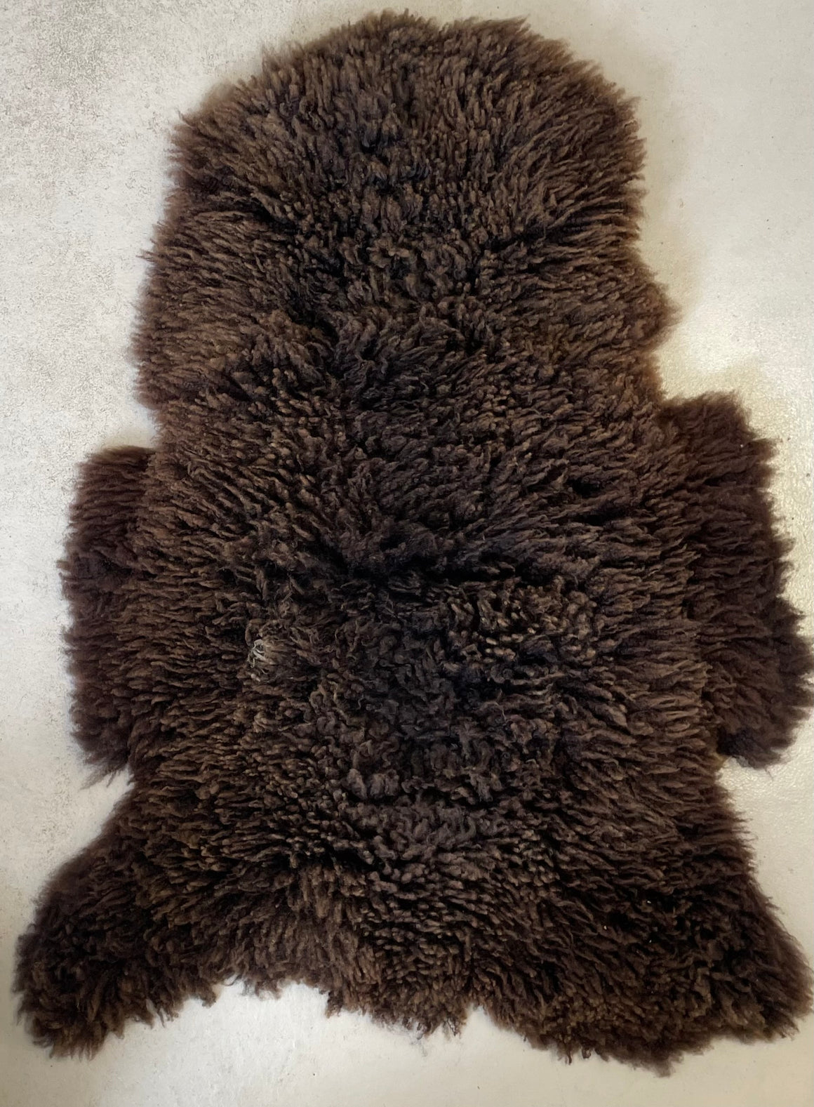 Brown/Black Wensleydale Sheepskin 424-10