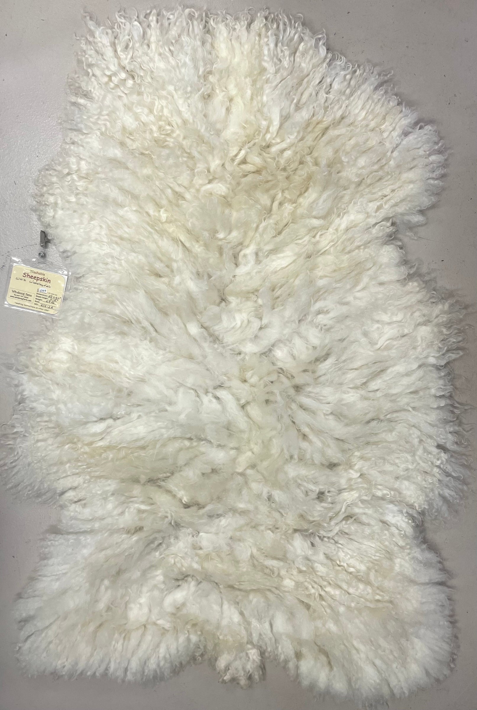 White Wensleydale Sheepskin #414-24