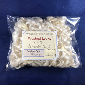 White Cotswold Lamb Locks